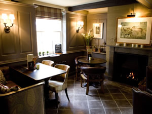 dining at the White Lion pub
